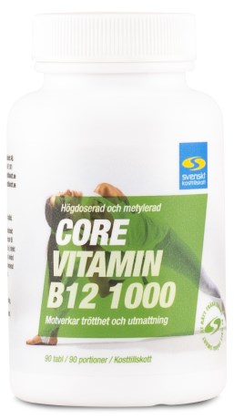 Core Vitamin B12, Vitamin & Mineraltillskott - Svenskt Kosttillskott