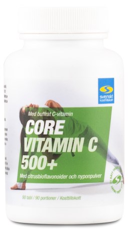 Core Vitamin C 500+, Vitamin & Mineraltillskott - Svenskt Kosttillskott