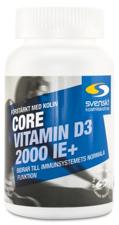 Core Vitamin D3 2000 IE+, Kosttillskott - Svenskt Kosttillskott