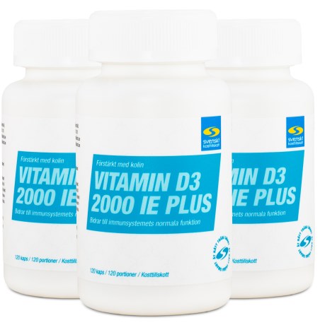 Vitamin D3 2000 IE+, Vitamin & Mineraltillskott - Svenskt Kosttillskott