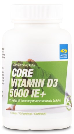 Core Vitamin D3 5000 IE+, Vitamin & Mineraltillskott - Svenskt Kosttillskott