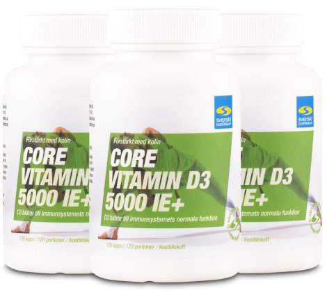 Core Vitamin D3 5000 IE+, Vitamin & Mineraltillskott - Svenskt Kosttillskott