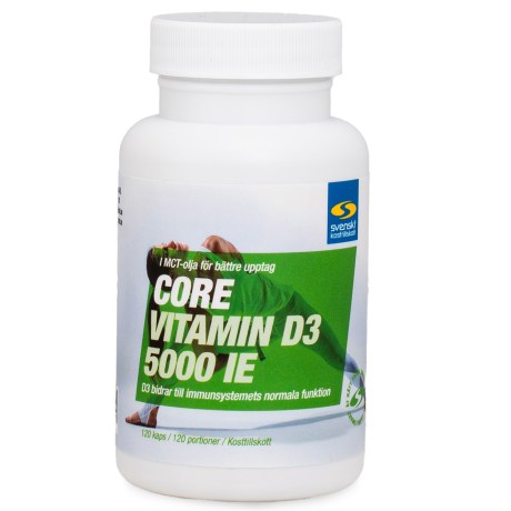 Miniatyrbild Core Vitamin D3 5000 IE, 120 kaps
