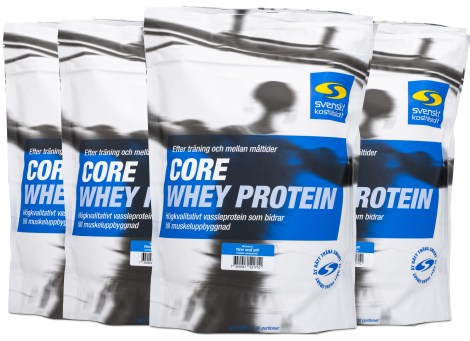 Miniatyrbild Core Whey Protein, P�ron Vanilj Split, 4 kg