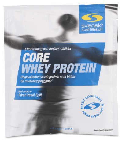 Miniatyrbild Core Whey Protein Portionspse, Pron Vanilj Split, 33 g