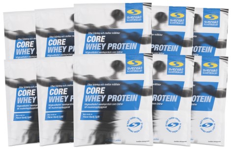 Miniatyrbild Core Whey Protein Portionspse, Pron Vanilj Split, 10-pack