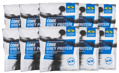 Miniatyrbild Core Whey Protein Portionspse, Vanilj Milkshake, 10-pack