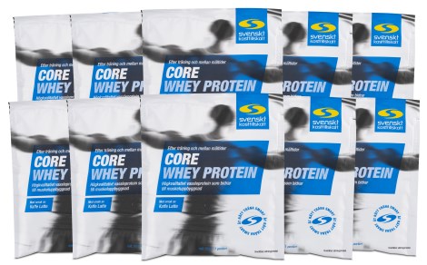 Miniatyrbild Core Whey Protein Portionspse, Kaffe Latte, 10-pack