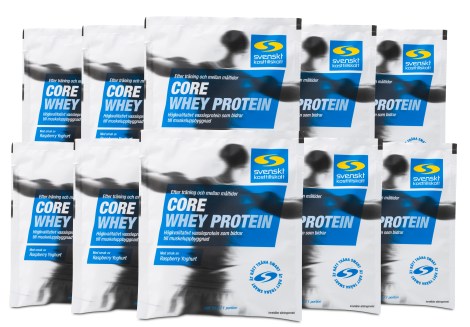 Miniatyrbild Core Whey Protein Portionspse, Raspberry Yoghurt, 10-pack