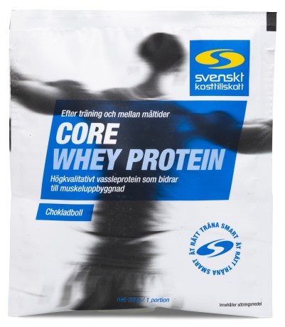 Miniatyrbild Core Whey Protein Portionsp�se, Chokladboll, 33 g