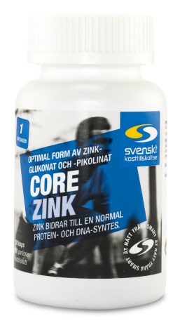 Core Zink, Kosttillskott - Svenskt Kosttillskott