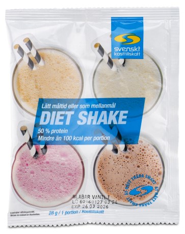 Miniatyrbild Diet Shake Portionspse, Blbr & vanilj, 28 g