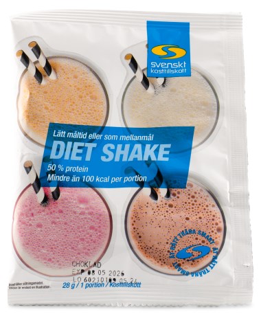 Miniatyrbild Diet Shake Portionspse, Choklad, 28 g