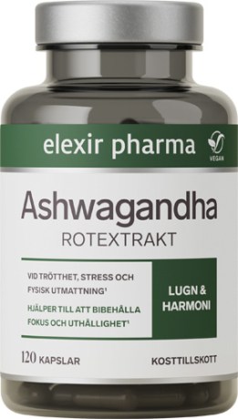 Miniatyrbild Elexir Pharma Ashwagandha, 120 kaps