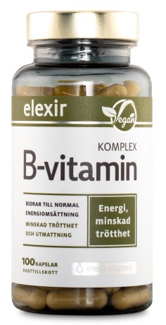 Elexir Pharma B-vitamin Komplex, Vitamin & Mineraltillskott - Elexir Pharma