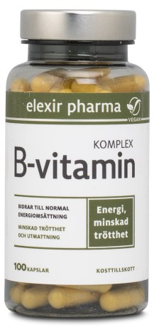 Miniatyrbild Elexir Pharma B-vitamin Komplex, 100 kaps