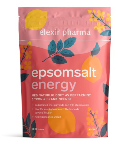 Miniatyrbild Elexir Pharma Epsomsalt med doft, 1000 g, Energy