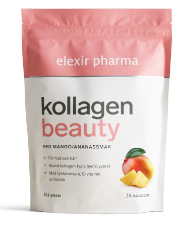 Miniatyrbild Elexir Pharma Kollagen Beauty, Mango/Ananas, 154 g