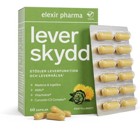 Miniatyrbild Elexir Pharma Leverskydd, 60 kaps