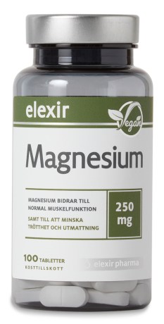 Miniatyrbild Elexir Pharma Magnesium 250 mg, 100 tabl