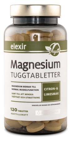 Elexir Pharma Magnesium Tuggtablett - Elexir Pharma
