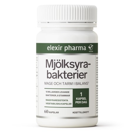 Miniatyrbild Elexir Pharma Mj�lksyrabakterier, 60 kaps