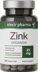 Elexir Pharma Organisk Zink