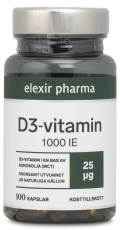 Elexir Pharma Vitamin D3 1000 IE