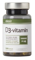 Elexir Pharma Vitamin D3 1000 IE