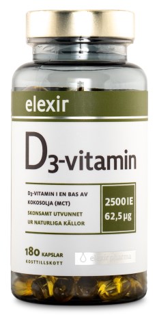Elexir Pharma Vitamin D3, Kosttillskott - Elexir Pharma