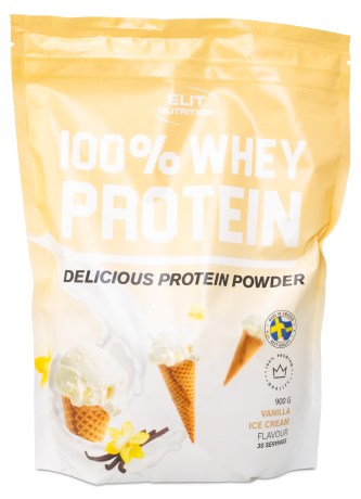 Miniatyrbild ELIT 100% Whey, Vanilla Ice Cream, 900 g