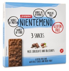 Miniatyrbild Enervit Nientemeno Snack Bar, Mjlkchoklad/Hasselnt, 3-pack