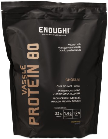 Miniatyrbild Enough Proteinkoncentrat 80, Choklad, 1 kg