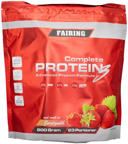 Miniatyrbild Fairing Complete Protein 3, Jordgubb, 800 g