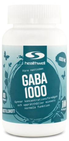 Healthwell GABA 1000, Kosttillskott - Healthwell