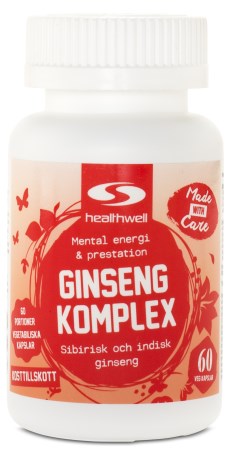 Healthwell Ginseng Komplex, Kosttillskott - Healthwell
