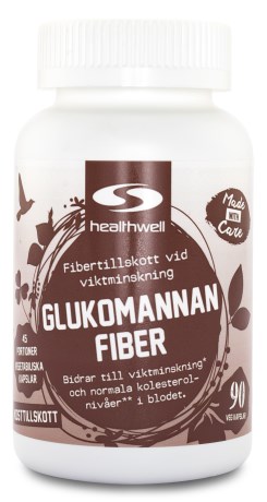 Healthwell Glukomannan Fiber, Kosttillskott - Healthwell