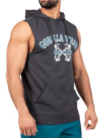 Miniatyrbild Gorilla Wear Chico S/L Hooded T-shirt, XXL, Dark Grey 
