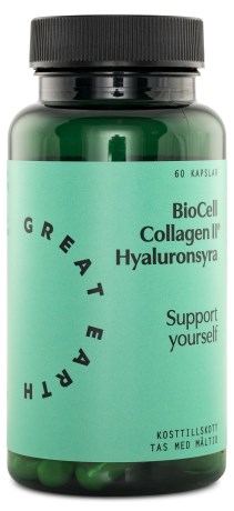 Great Earth Biocell Collagen II + Hyaluronsyra, Kosttillskott - Great Earth