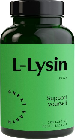 Miniatyrbild Great Earth L-Lysin, 120 kaps