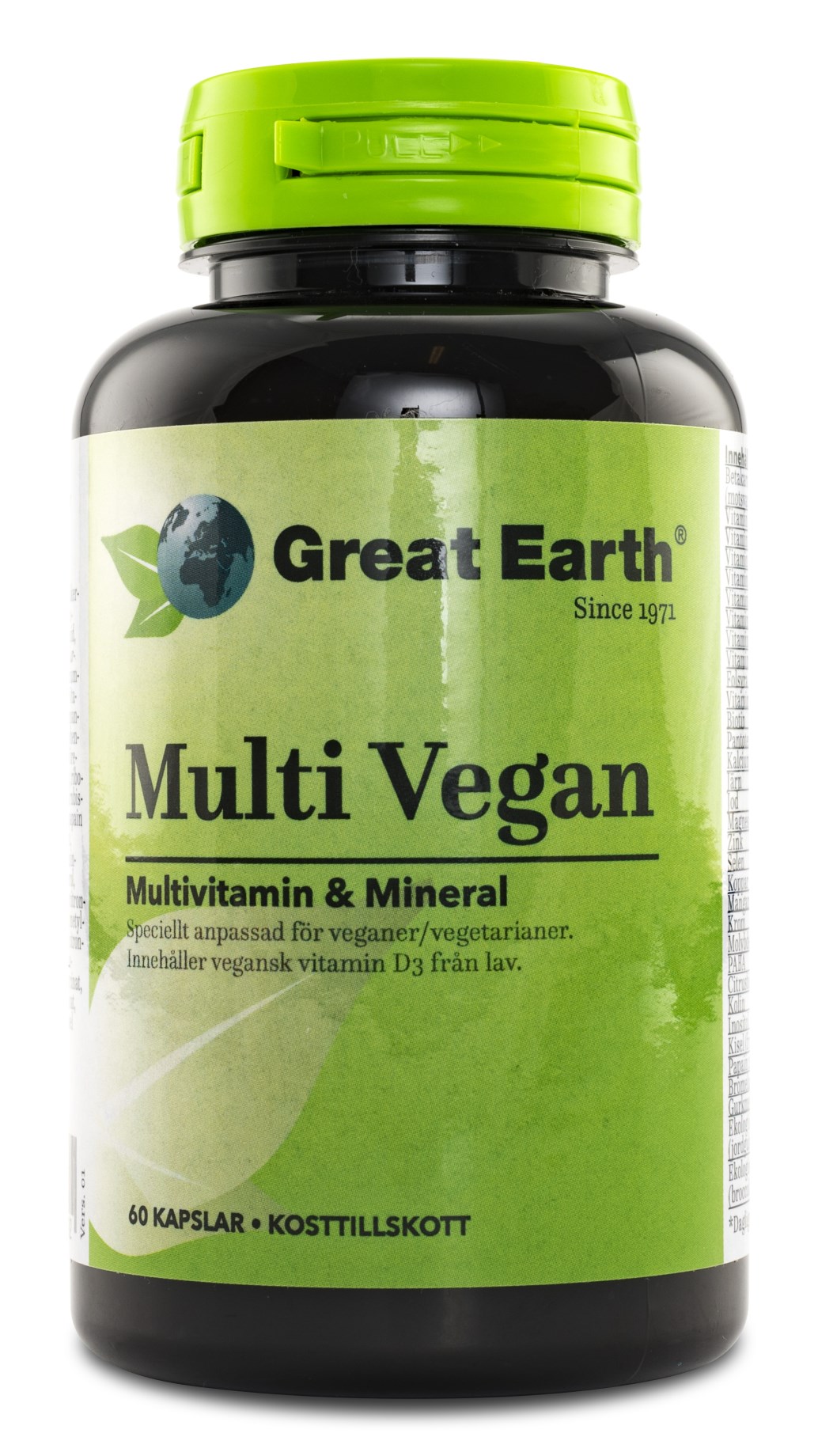 Köp Great Earth Multi Vegan hos Svenskt Kosttillskott