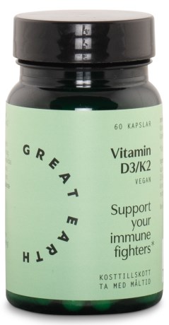 Great Earth Vitamin D3/K2, Vitamin & Mineraltillskott - Great Earth