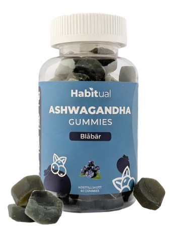 Miniatyrbild Habitual Ashwagandha Gummies, Bl�b�r, 60 Gummies