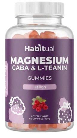 Miniatyrbild Habitual Magnesium Gaba & L-teanin Gummies, Hallon, 60 Gummies