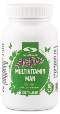 Healthwell Active Multivitamin Man, Vitamin & Mineraltillskott - Healthwell
