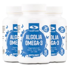 Miniatyrbild Healthwell Algolja Omega-3, 180 kaps