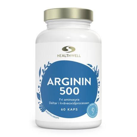 Miniatyrbild Healthwell Arginin 500, 60 kaps
