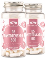 Miniatyrbild Healthwell B5 Pantotensyra 500, 180 kaps