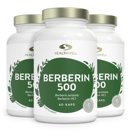Miniatyrbild Healthwell Berberin 500, 180 kaps