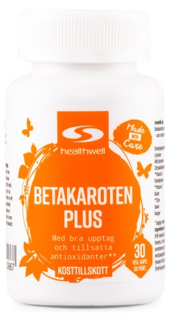 Healthwell Betakaroten Plus, Vitamin & Mineraltillskott - Healthwell